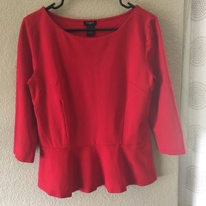 Ann Taylor Peplum Top Size Medium